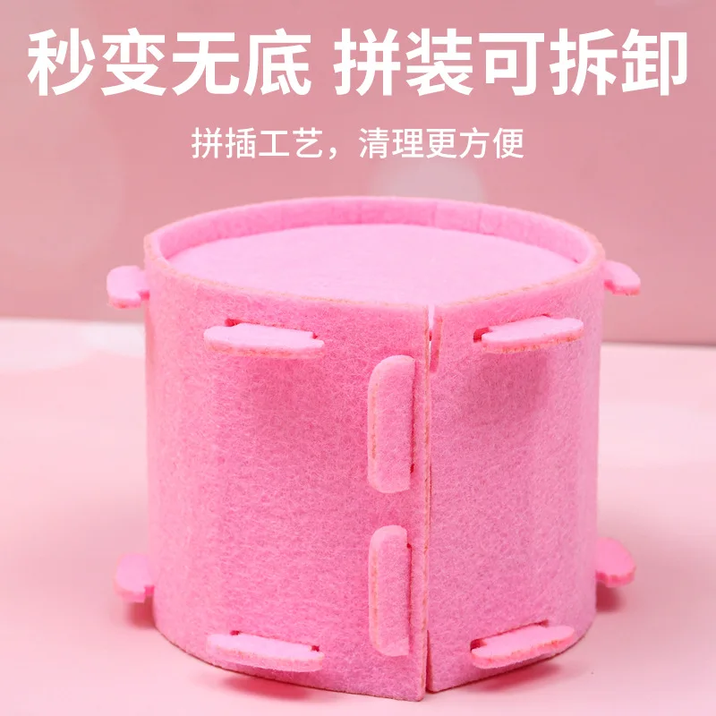 Cabaña de fieltro, Chinchilla, conejillo de indias, erizo, conejo Pigoso, juguete de dibujos animados para mascotas, nido de túnel, tocón, casa de Dodge, nido para mascotas - imagen 2