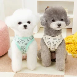Chaleco y camiseta con estampado divertido para perros y gatos