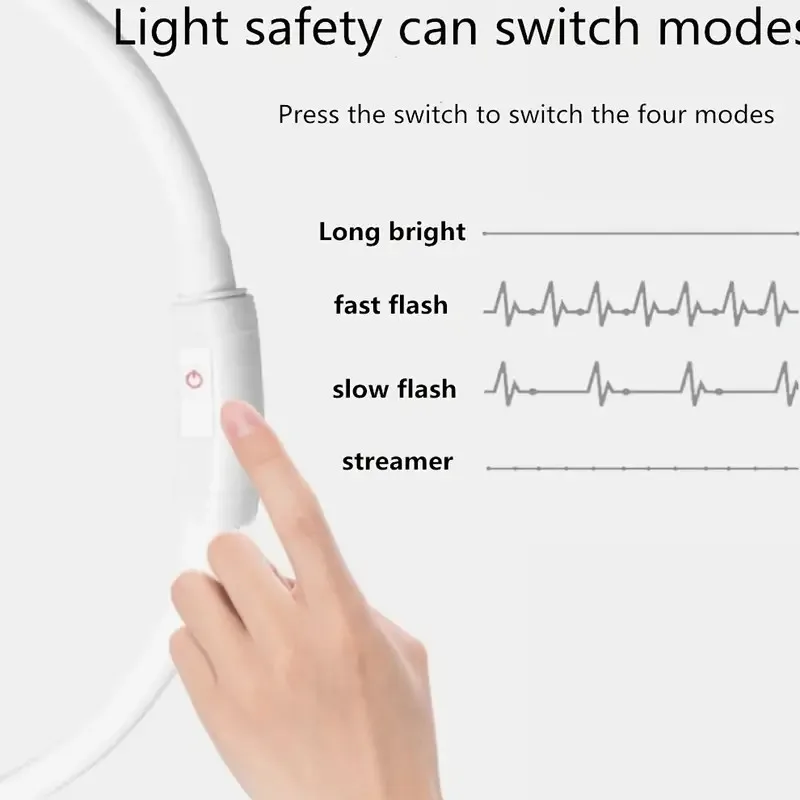 Collar de carga Luminou para perros, 4 modos, Led Usb, collares coloridos de silicona para gatos, brillo nocturno cortable, prevención de pérdida de mascotas, accesorios para perros - imagen 3