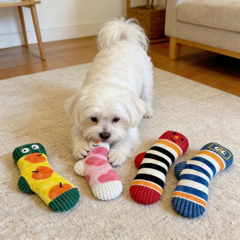 Juguete de peluche con sonido para perros pequeños y cachorros - imagen 4