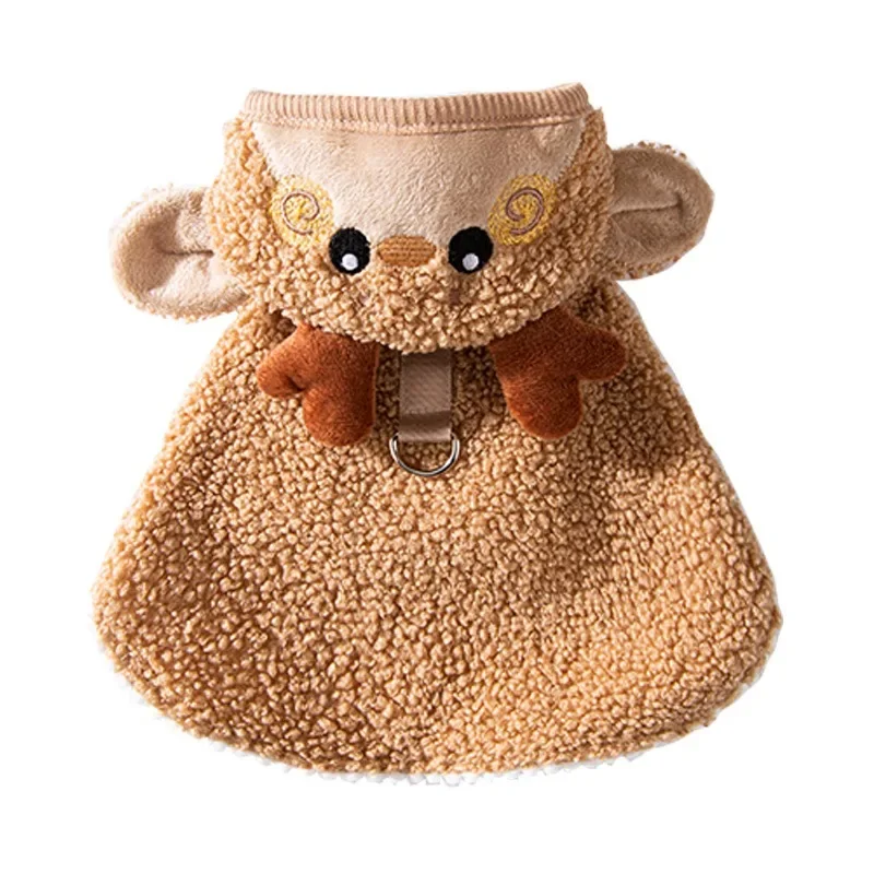 Disfraz de Navidad para perros y gatos, disfraz de capa de alce, disfraces para perros pequeños, ropa bonita para gatos, productos para mascotas Bulldog Francés - imagen 5