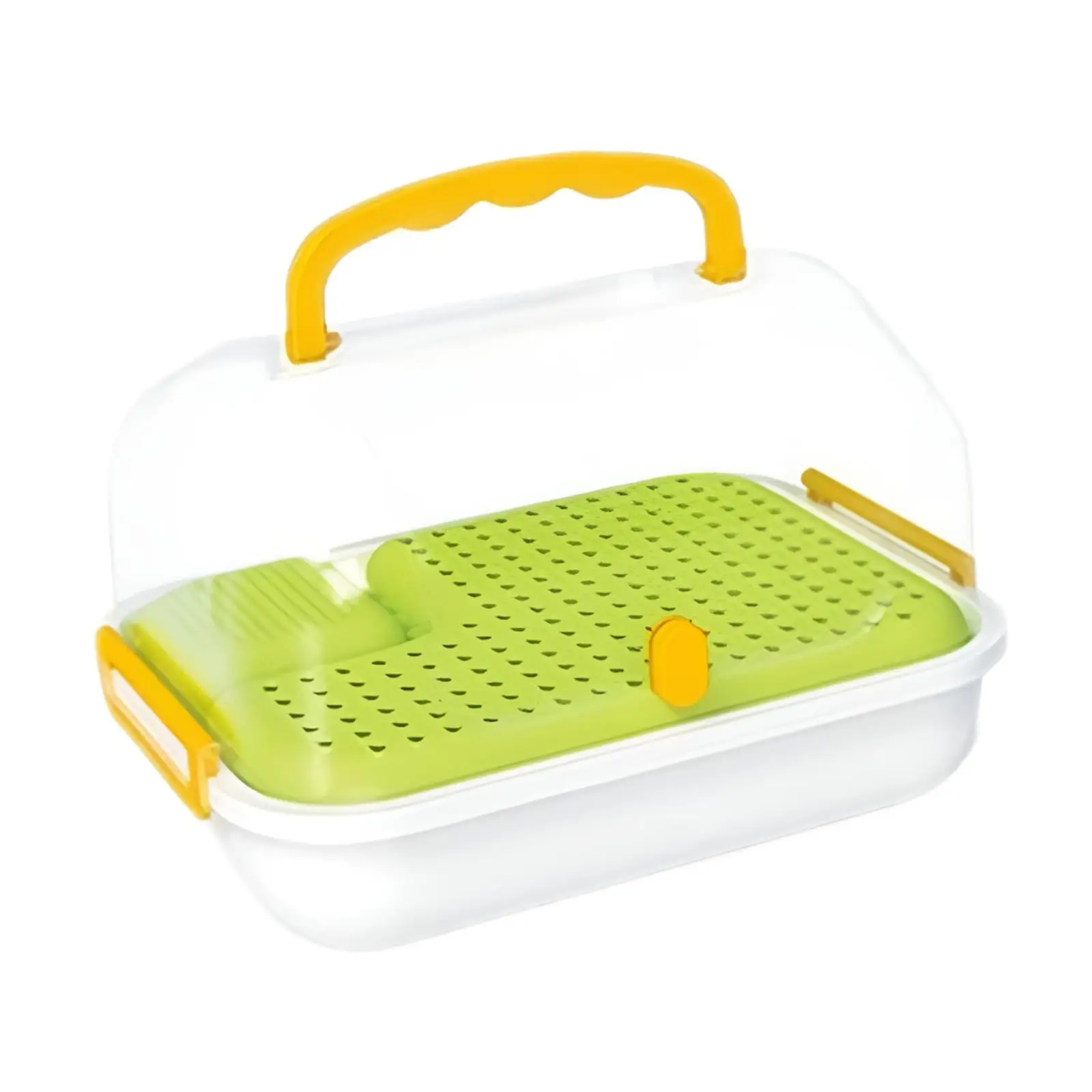 Turtle Tank Aquarium Travel Reptile Tank Pets Accessory with Lid Turtle Terrarium Reptile Habitat for Beetles Horned Frogs