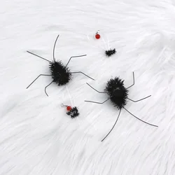 2 Insectos artificiales negros con palo para gatos – Juguete interactivo intercambiable