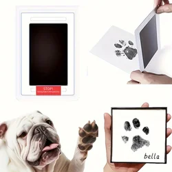 Almohadilla de tinta para huellas de mascotas sin contacto para perros