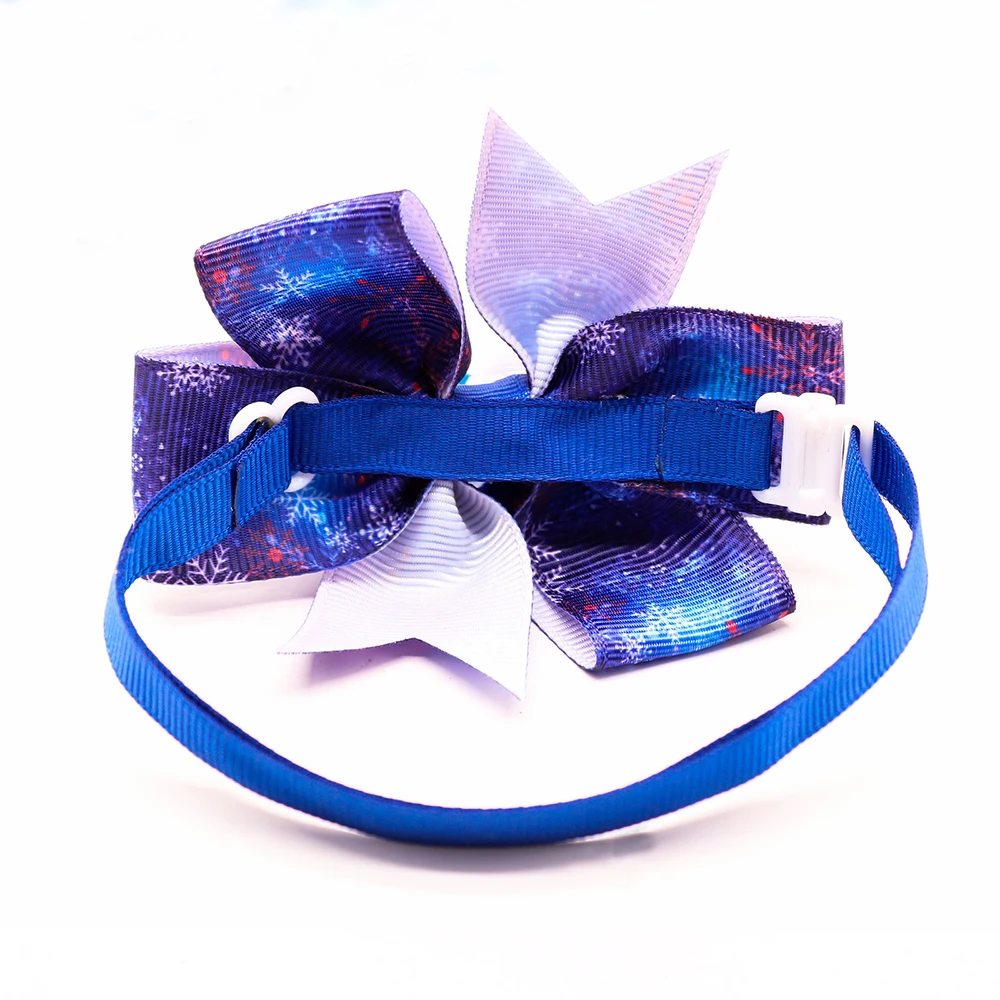 50/100ps pajaritas para perros Winte copo de nieve lazos para perros moda pajarita para perros Collar accesorios de aseo para perros pequeños - imagen 4