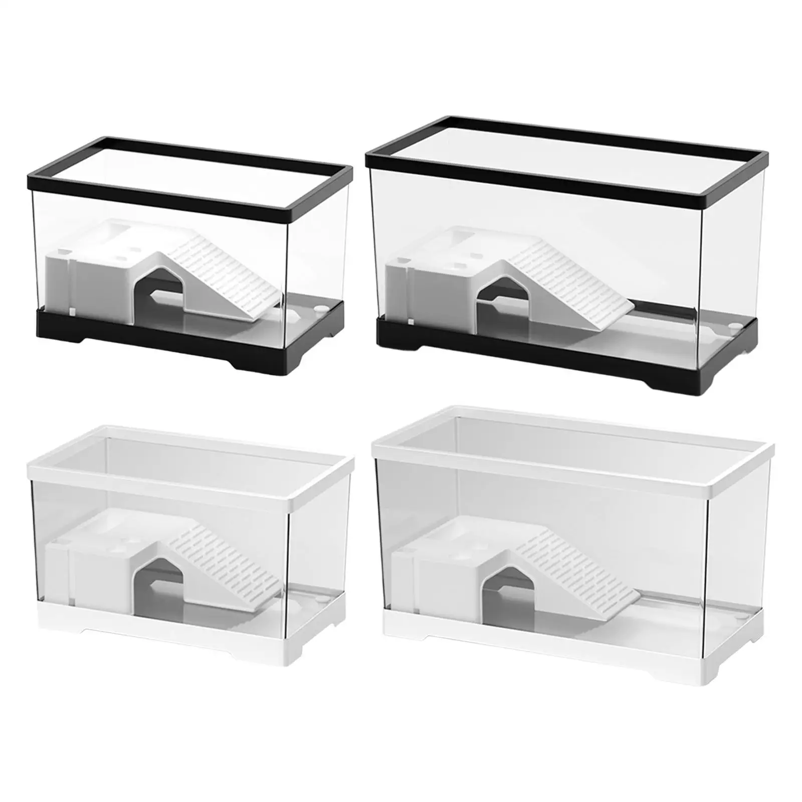 Turtle Tank Aquarium Reptile Habitat Resting Climbing Accessories Box Tortoise Enclosure Starter with Platform Indoor Decor
