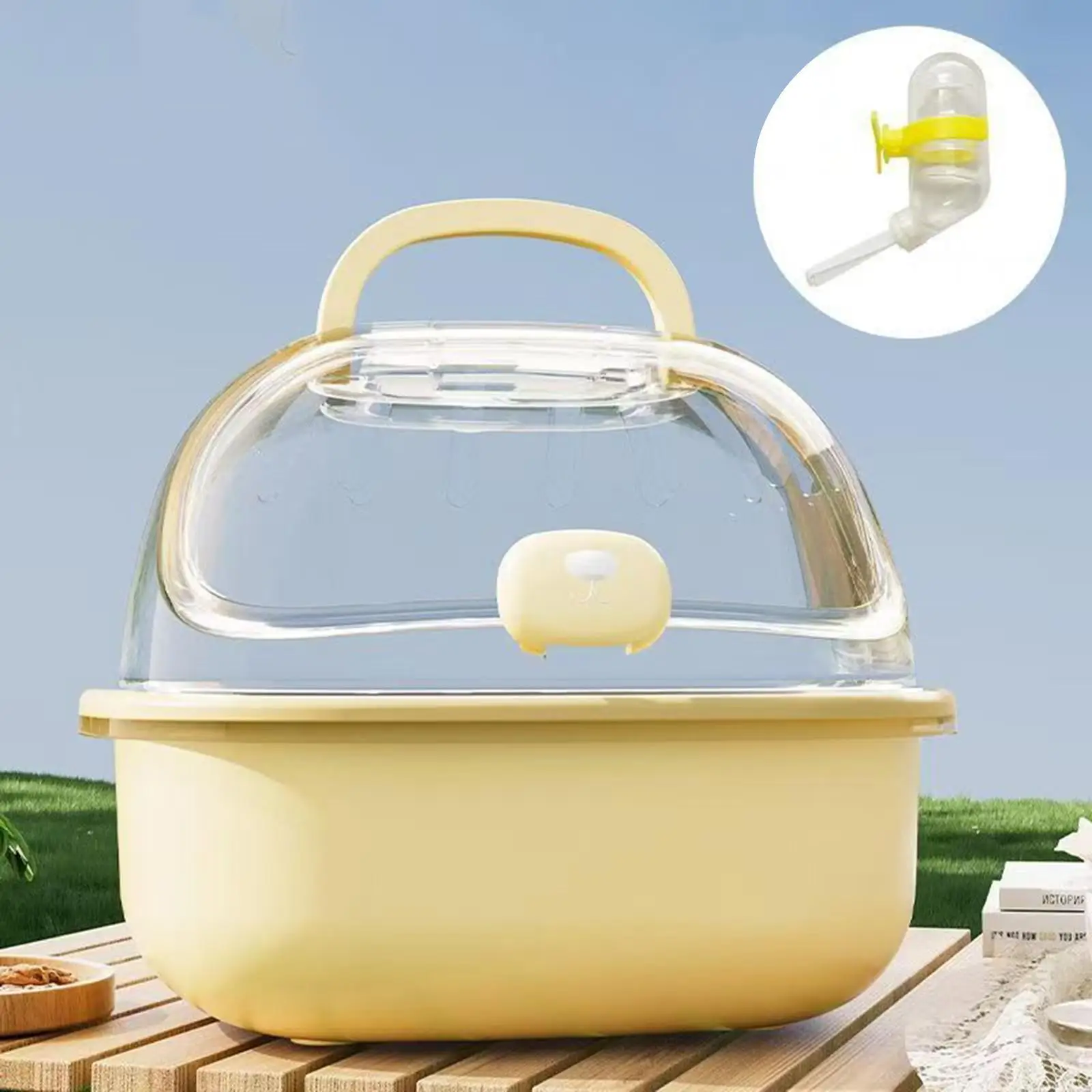 Hamster Carrier Cage Pet Outgoing Transparent Portable Hamster Accessories Hamster Carrier Cage Pet Outgoing Transparent Portable Hamster Accessories