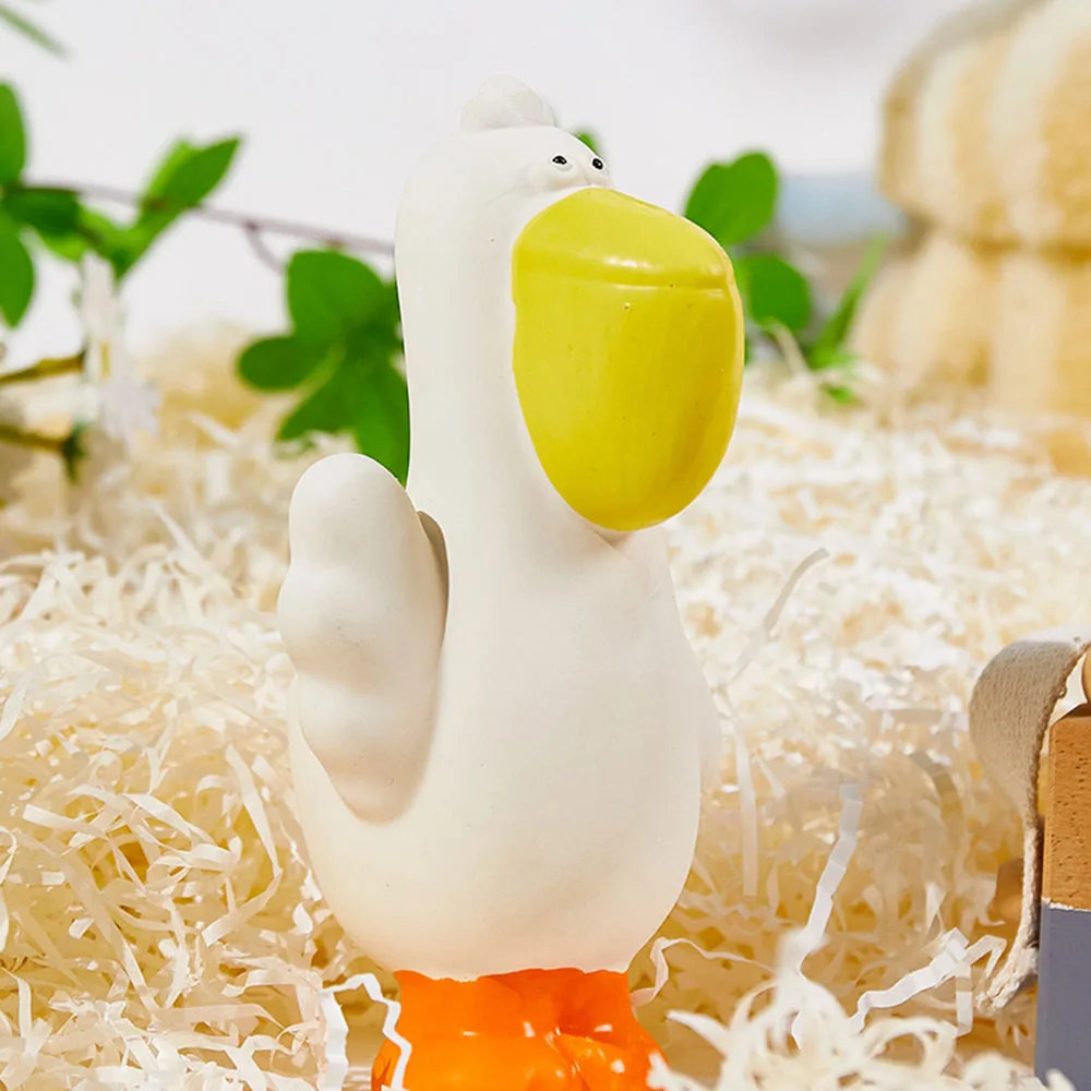 Juguete para perros pelícano chirriante, juguete molar resistente a masticar para cachorros, perros pequeños, medianos y grandes, juguete rompecabezas interactivo para aliviar - imagen 2