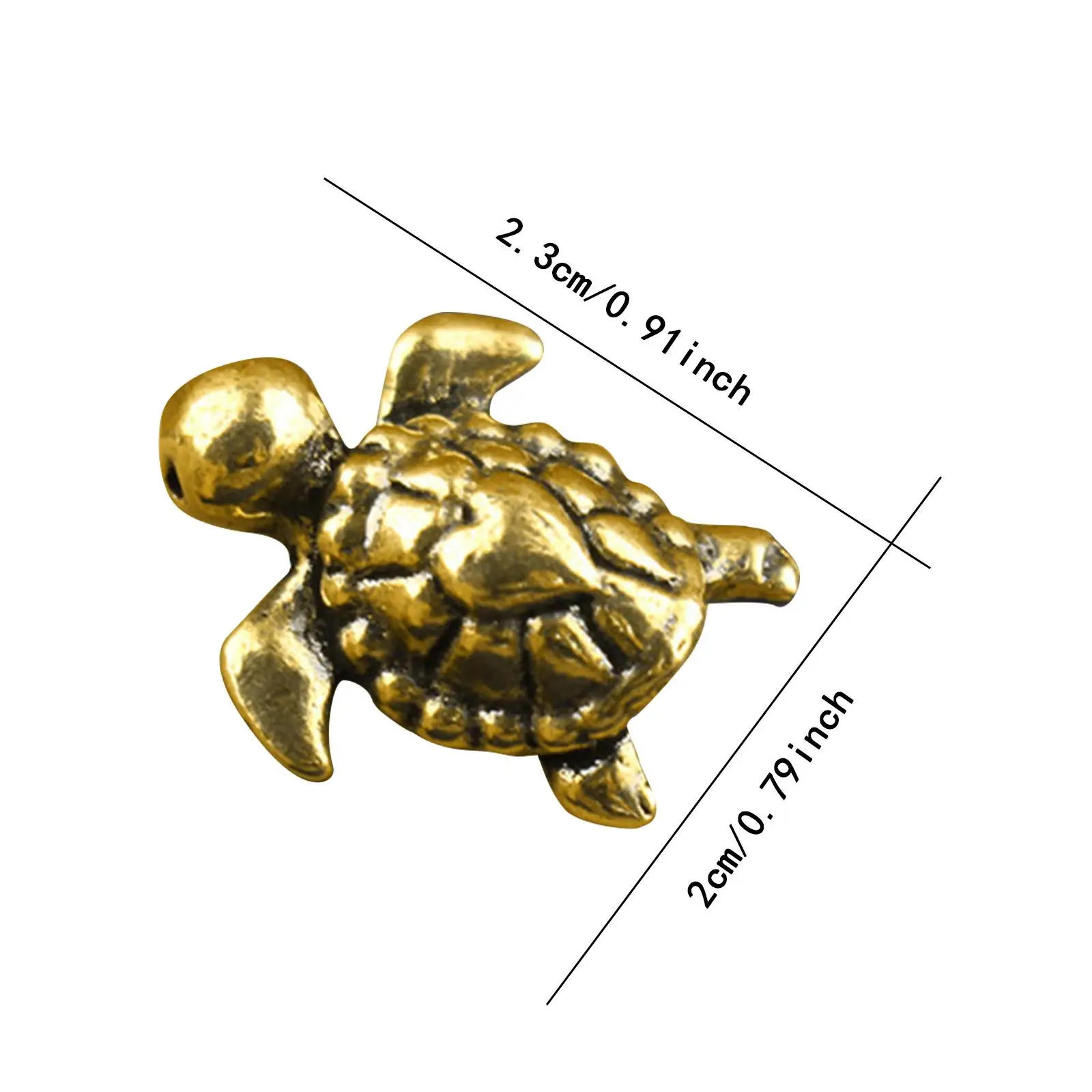 Brass Turtle Figurine Table Centerpiece Portable Collection Ornament Tortoise Statue Sculpture for Car, Bookshelf, Office Decor Brass Turtle Figurine Table Centerpiece Portable Collection Ornament Tortoise Statue Sculpture for Car, Bookshelf, Office Decor