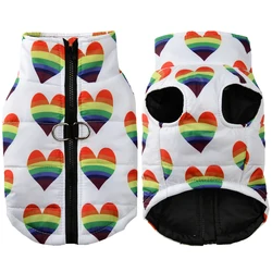 Impermeable arcoíris para perros pequeños y medianos – Ropa de invierno
