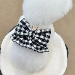 Chaleco de punto con lazo para perros pequeños - Ropa de invierno