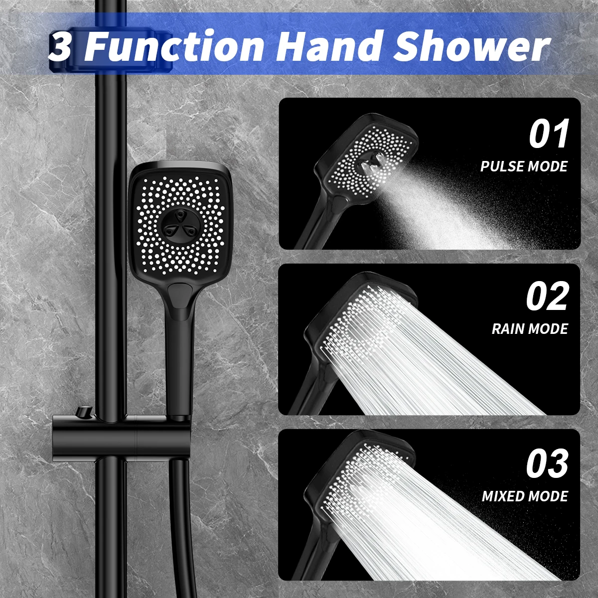Grifo ducha termostático para bañar perros – Pantalla digital - imagen 5