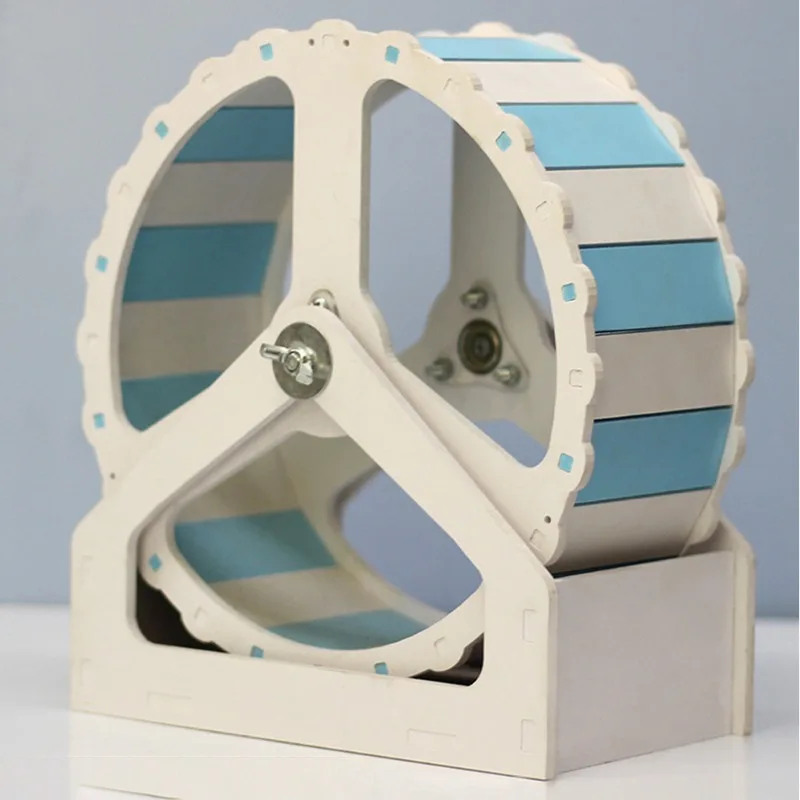 Rueda para correr con soporte, oso dorado, cinta de correr para hámster, suministros para mascotas Chinchilla, decoración interior - imagen 3