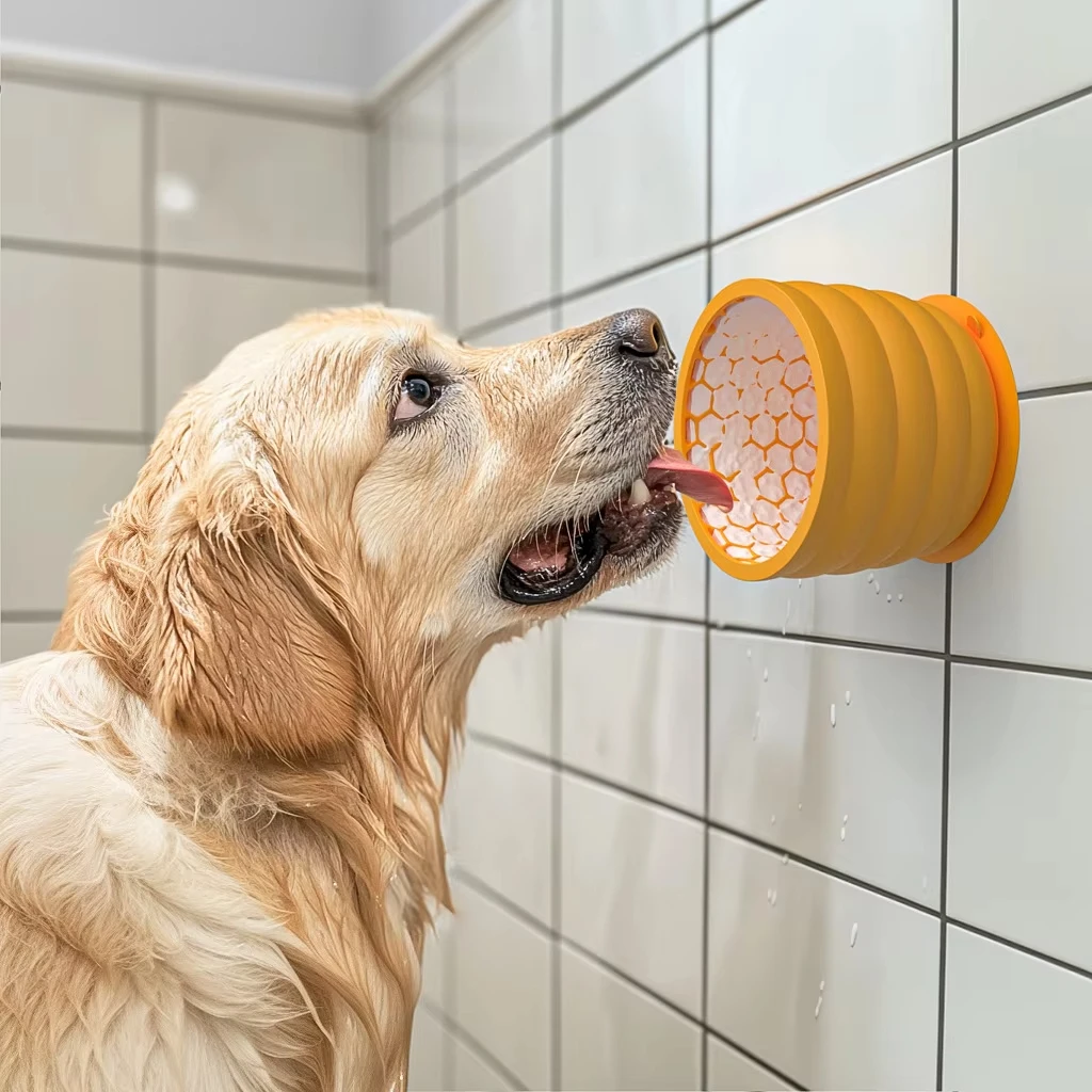 Taza de tazón para perros con comederos lentos de silicona, diseño de distracción antideslizante para razas pequeñas a medianas, promueve la digestión saludable - imagen 2