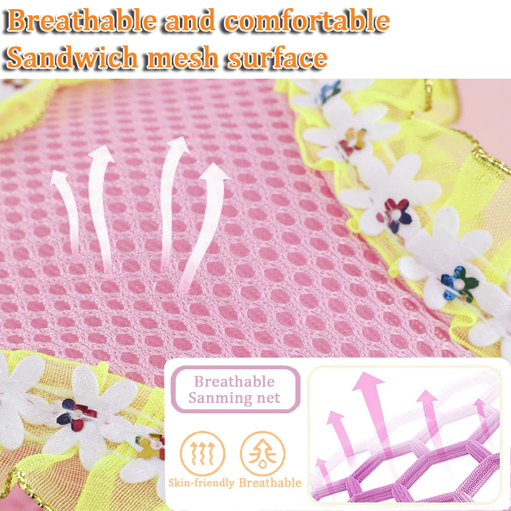 Arnés de encaje con flecos ajustable para gatos, conjunto de correa de malla cómoda, arnés para gatos pequeños, accesorios de correa transpirables para gatos - imagen 4