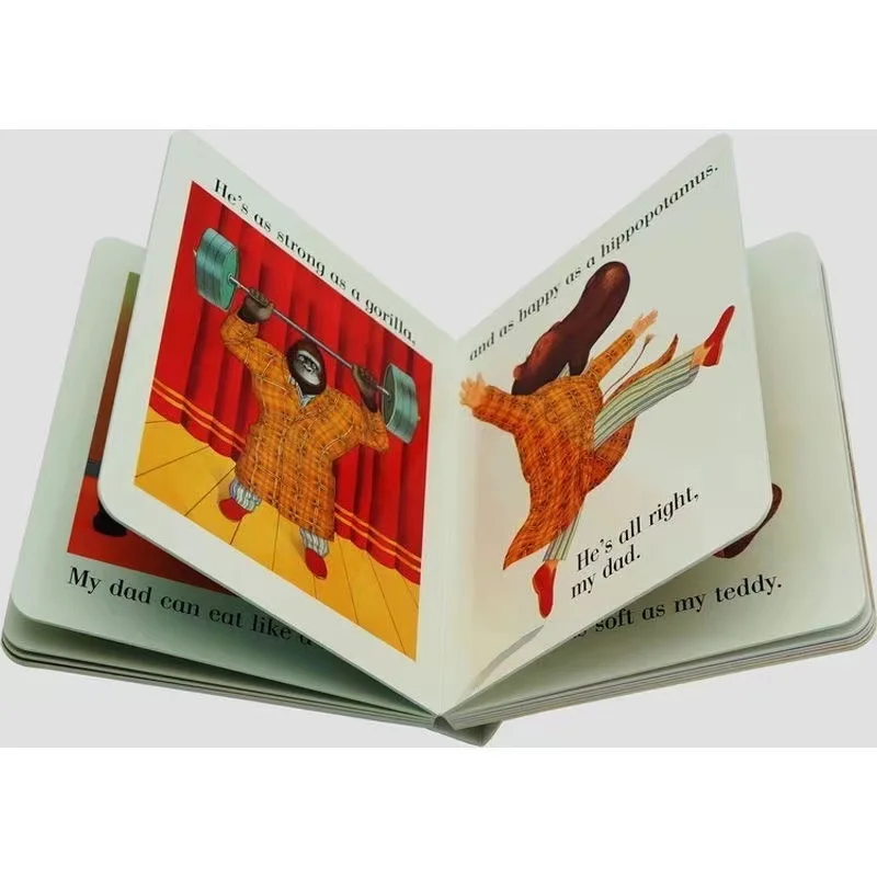 Libros de imágenes en inglés para niños, libros educativos de cartón para aprendizaje, My Dad and My Mum, Tony Browne - imagen 3
