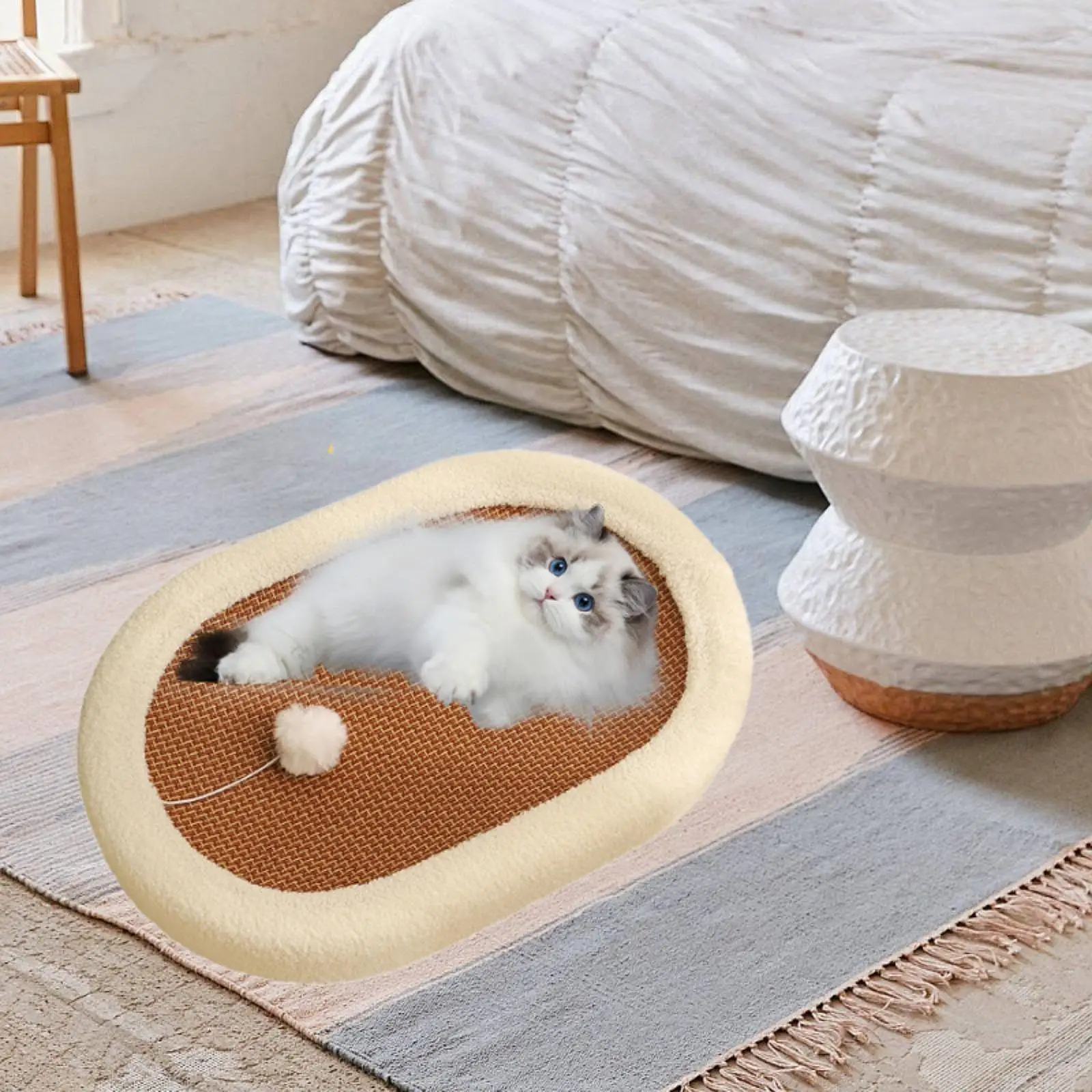 Cat Scratching Board, Cat Scratch Board, Furniture Protector, Stable Cat Lounge Bed, Kitten Sleeping Nest for Kittens Outdoor