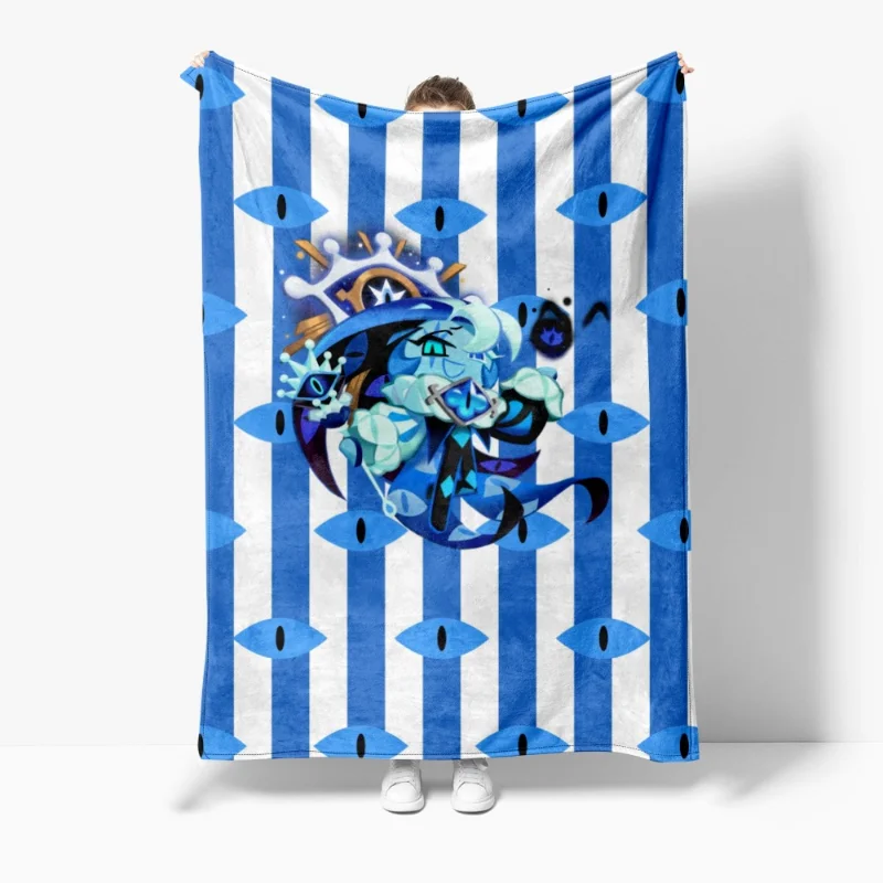 Cookie Run: Kingdom Shadow Milk Cookie, mantas de franela, sofá, oficina, ropa de cama fina y ligera, regalo de decoración Romm - imagen 5