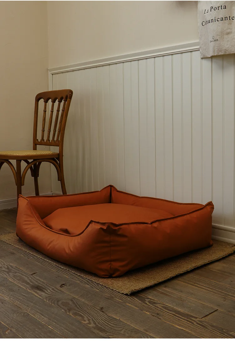 Suministros para mascotas de cuero de imitación, perrera impermeable, cama para mascotas, sofá para gatos, suministros para ARENA, se puede desmontar y lavar - imagen 3