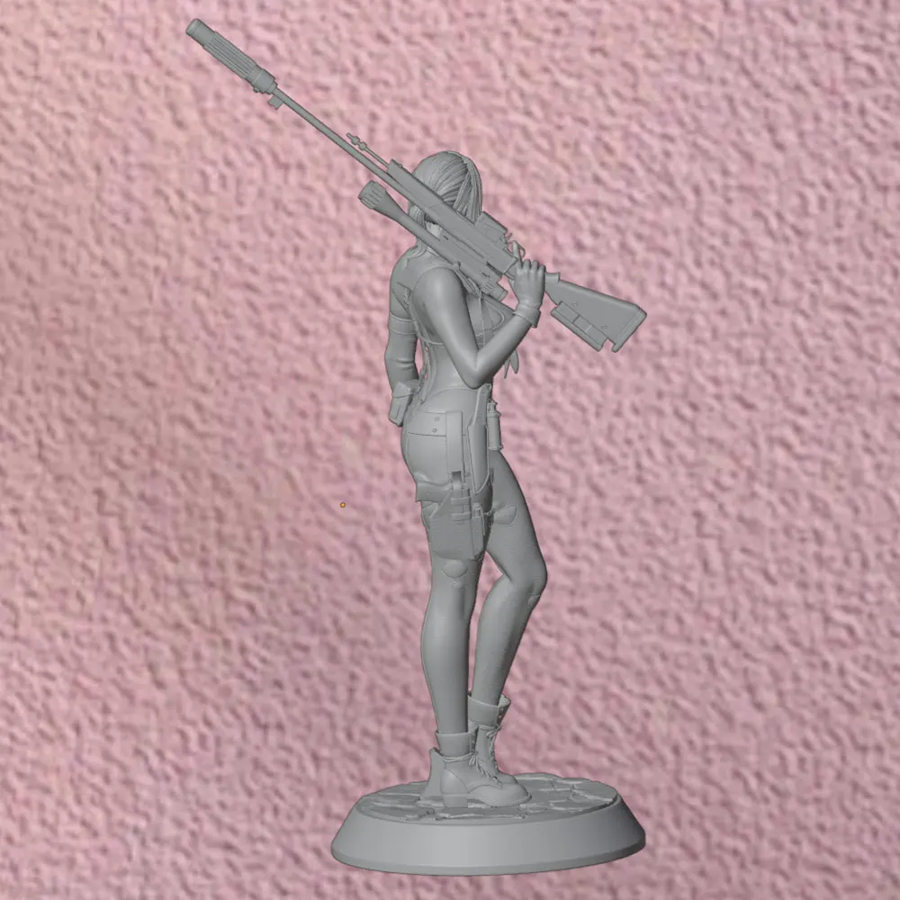 Figura Sniper Girl 75 mm - estatua coleccionable para mascotas - imagen 4