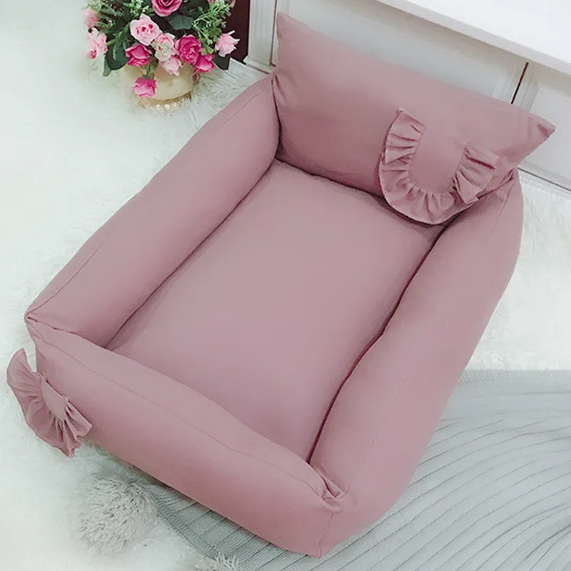 Sofá cama para mascotas, cama para perros y gatos pequeños y medianos, cama para cachorros con funda lavable extraíble, cama para perros de refuerzo, fondo antideslizante - imagen 3