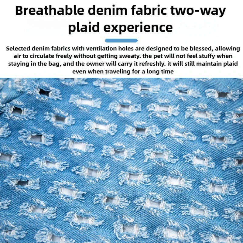 Bolsas cruzadas para transportar mascotas al aire libre, bolsas grandes portátiles transpirables para gatos, bolsa de viaje para caminar, suministros para cachorros pequeños - imagen 4