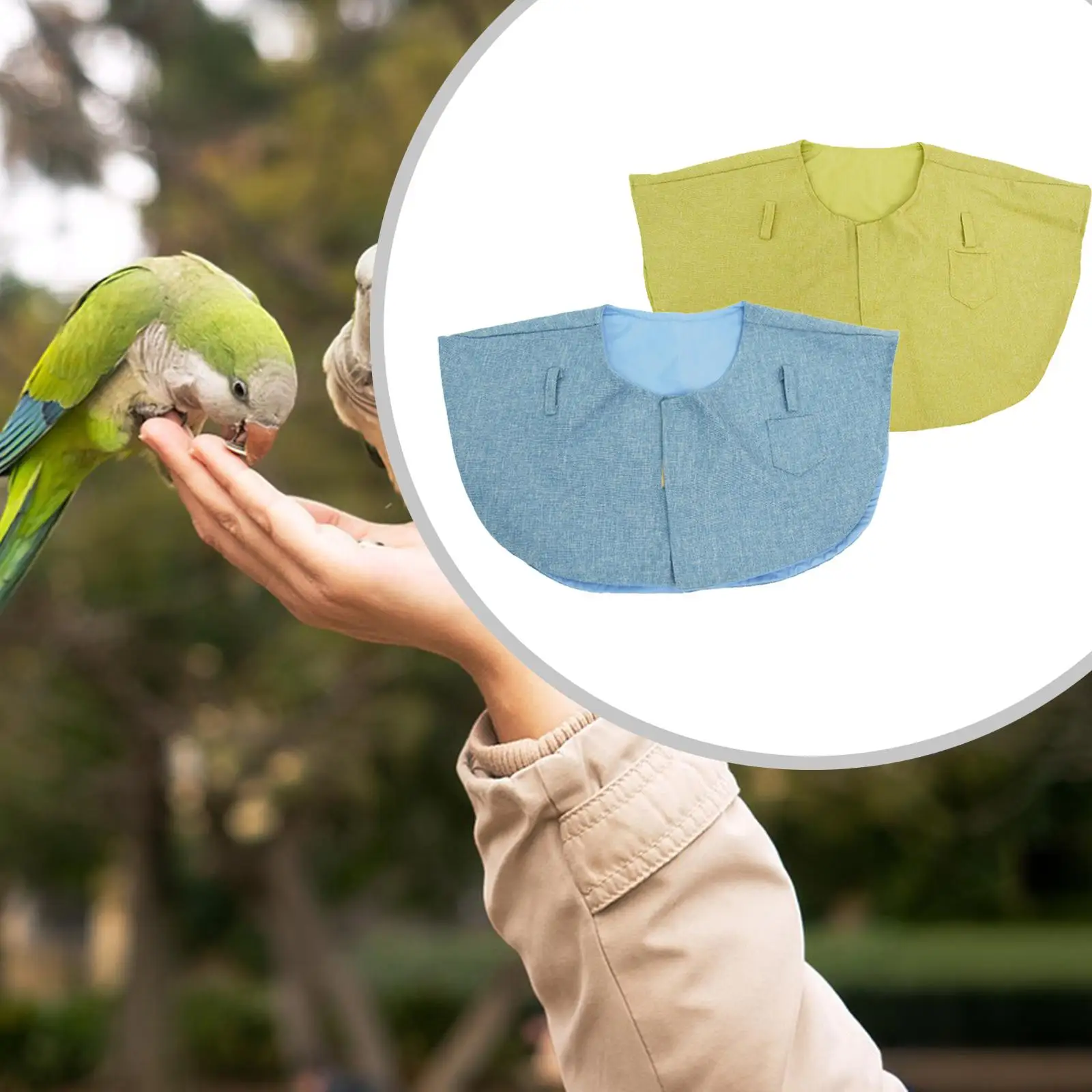 Parrot Anti Scratch Shoulder Protector Linen for Finches Budgies Sun Conures Parrot Anti Scratch Shoulder Protector Linen for Finches Budgies Sun Conures