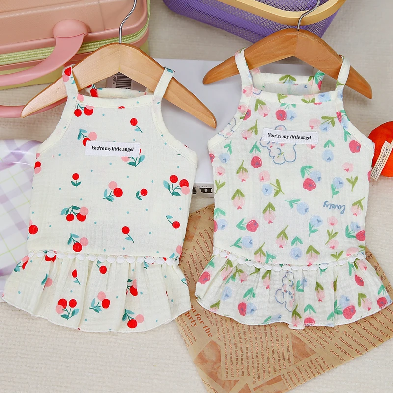 Vestido con capucha para perros pequeños – Verano, tirantes - imagen 5