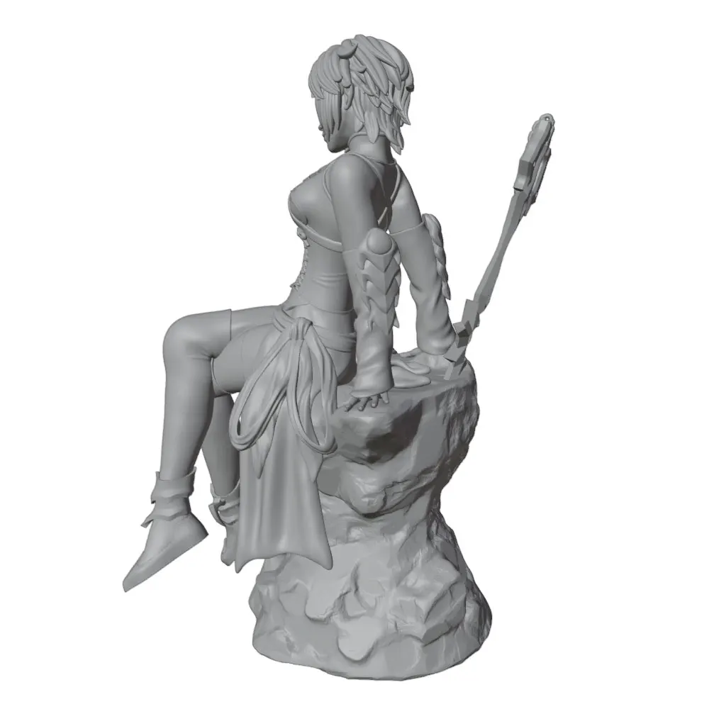 Miniatura anime impresa en 3D sin montar ni pintar para decorar - imagen 3