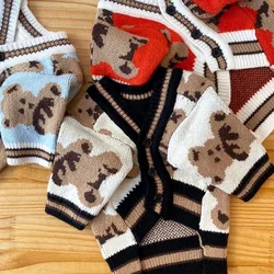 Ropa de abrigo para perros pequeños y gatos - suéter de punto cálido