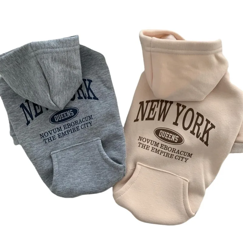 Sudadera con capucha cálida para perro, abrigo cálido para perro, sudadera para cachorro, fabricante de problemas, disfraz de gato con estampado de letras, ropa de invierno para perros, chaquetas para cachorros - imagen 5