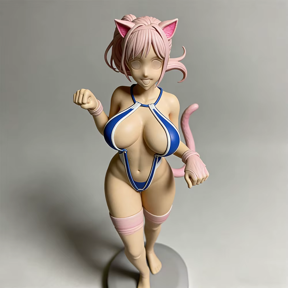 Figura personaje anime muñeca impresa en 3D DIY sin montar ni pintar