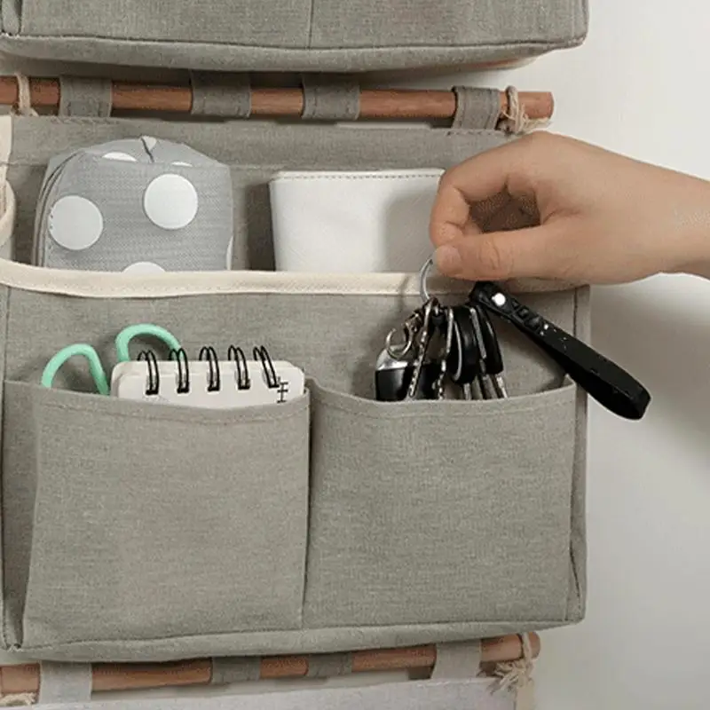 Bolsa para colgar en la pared, organizador de puerta y armario, organizador colgante de pared con bolsillos para armario, oficinas, dormitorio y sala de estar - imagen 5