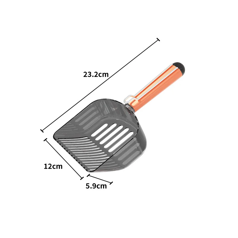 Cat Litter Scoop Plastic Cat Litter Shovel With Base Self Cleaning Cat Litter Box Shovel Kitten Toilet Clean Tools Cat Supplies - imagen 5