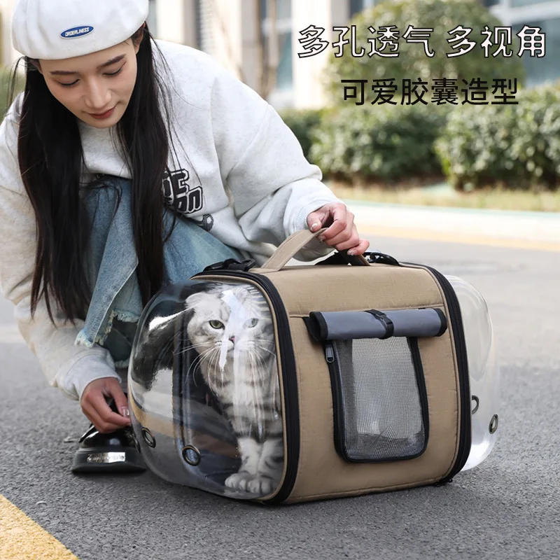 Bolsa de transporte cápsula espacial transpirable para perros y gatos - imagen 4
