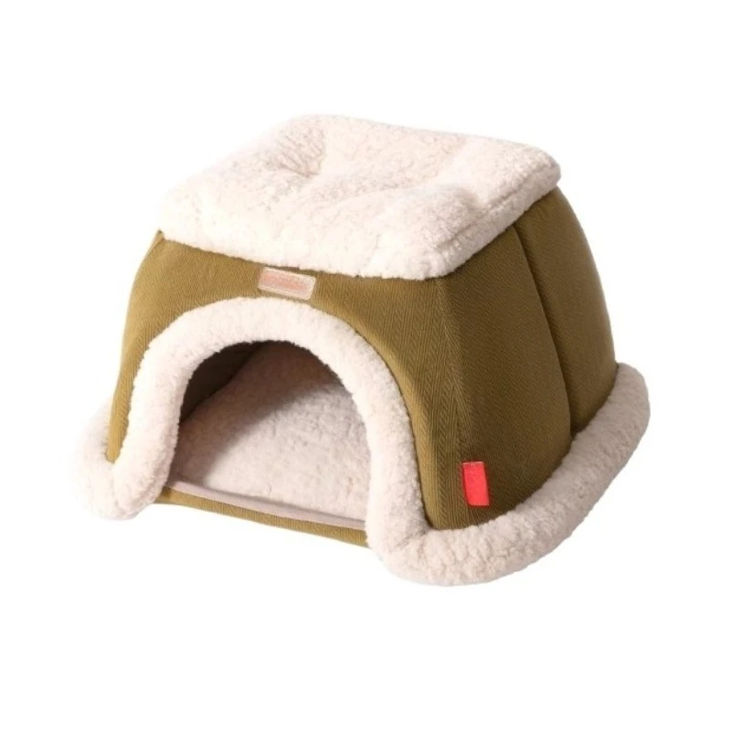 Casa calefactora para gatos, cama cálida para gatos de invierno, accesorios de interior, camas para cachorros, mascotas, gatitos, gatos, perros, casas para gatos, suministros - imagen 3