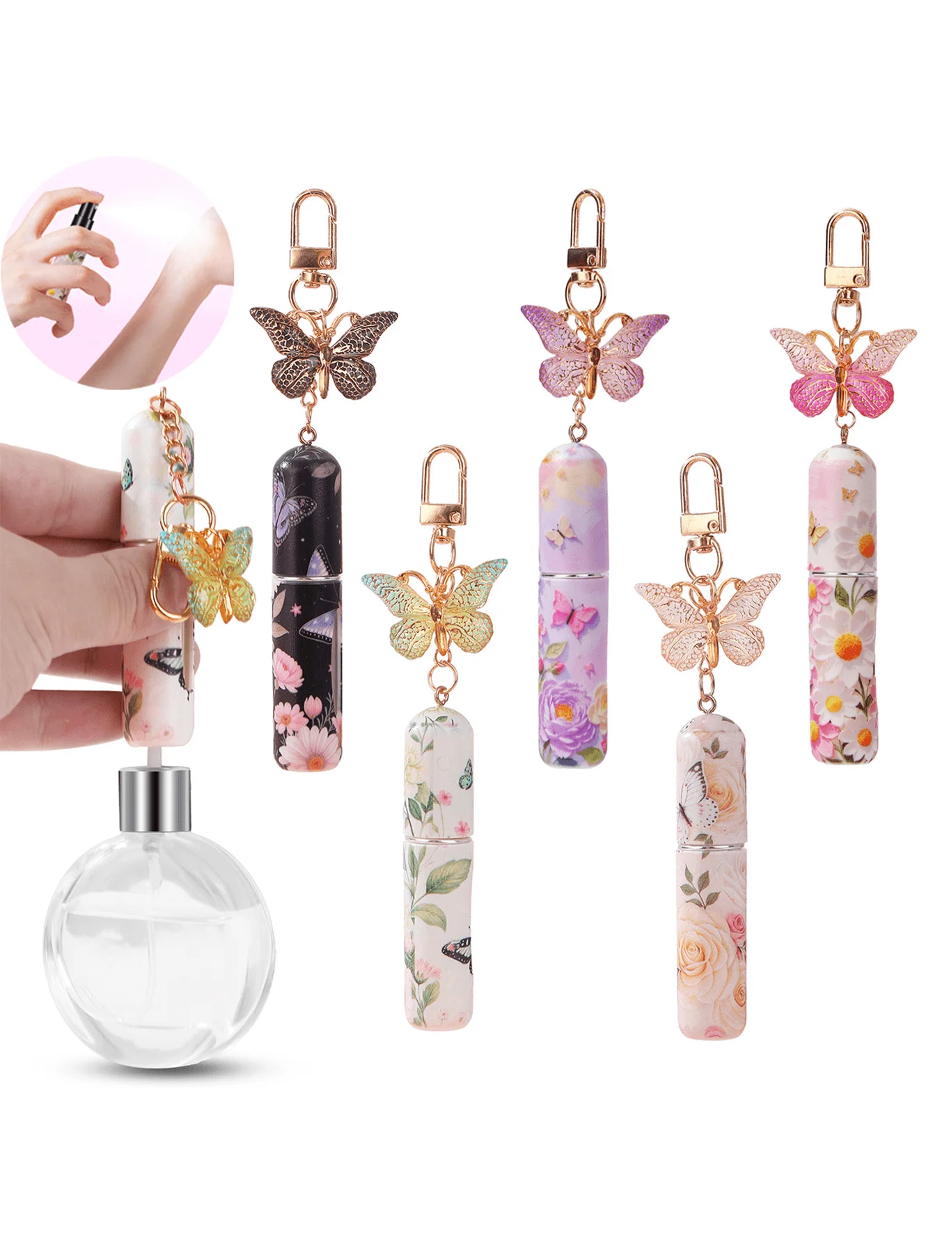 Botella perfume vintage para gatos y perros – spray reutilizable 3D