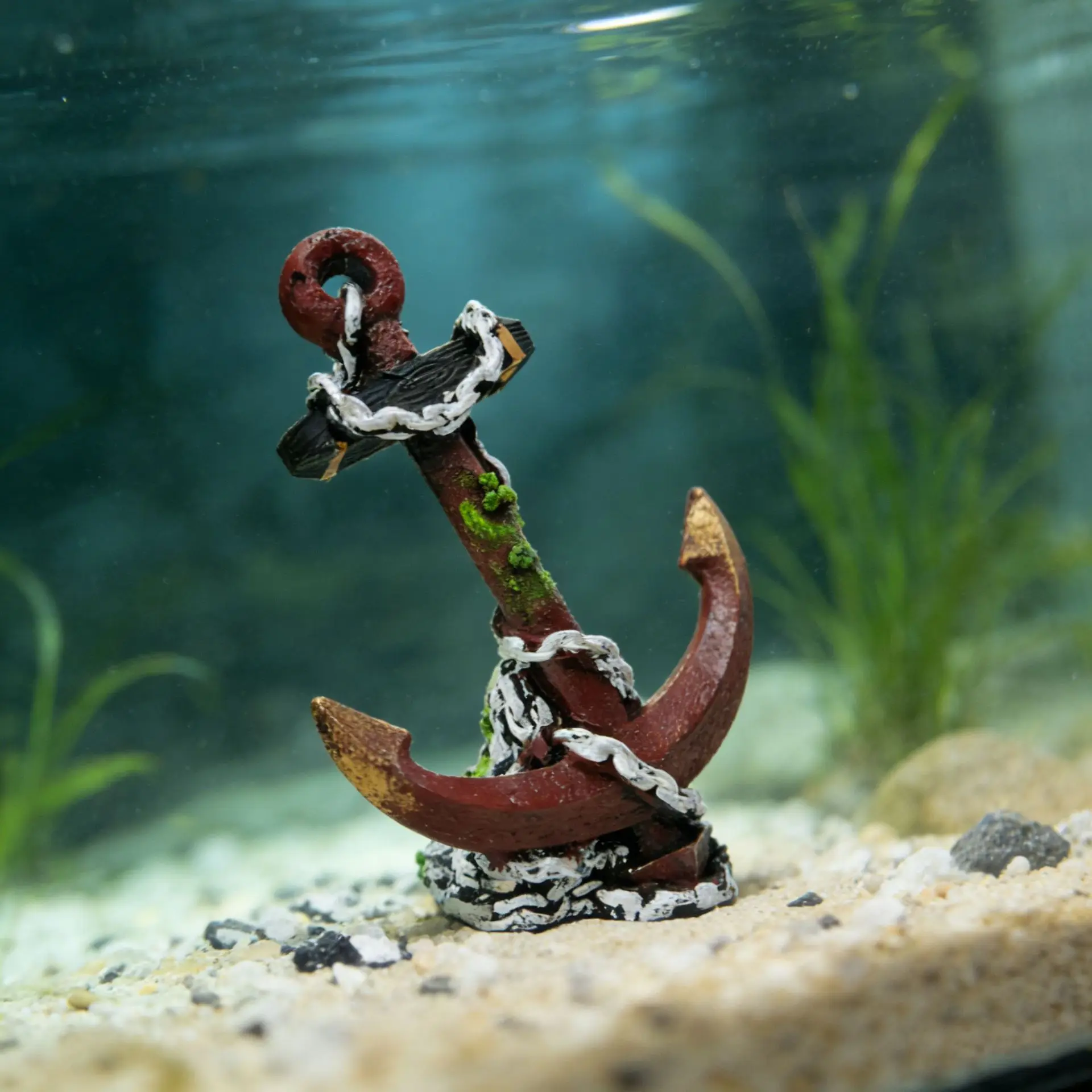 Escondite para gambas y peces en acuario: ancla decorativa - imagen 3