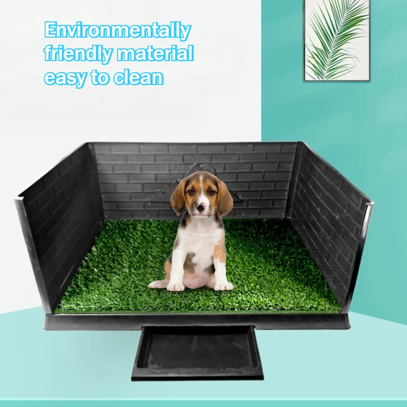 Inodoro para perros con césped, estera para entrenamiento de mascotas, cajón de pañales, esteras para pañales, accesorios de limpieza para perros y cachorros, suministros de productos para mascotas - imagen 2