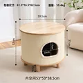 Sisal table cat nest