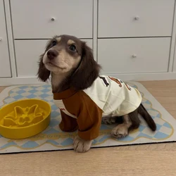 Abrigo de algodón para perro salchicha - sudadera suave con dibujos