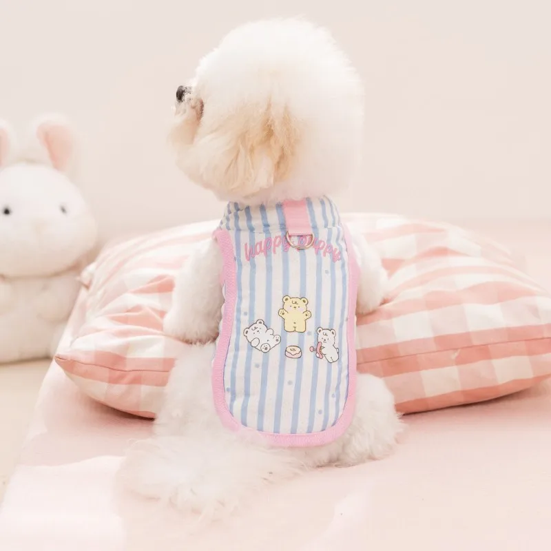 Camiseta verano suave para perros y gatos pequeños: ropa cómoda
