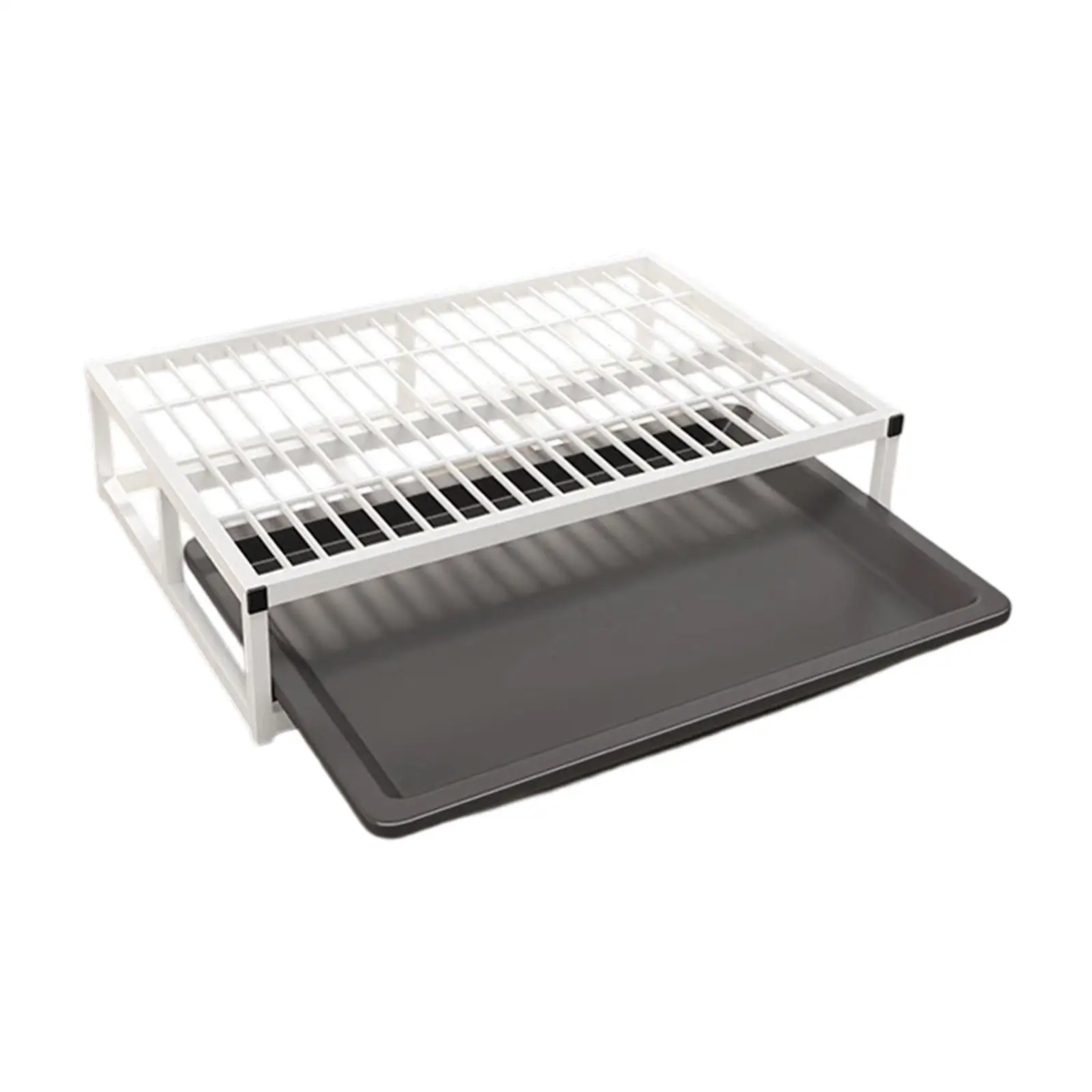 Dog Litter Box Potty Tray with Holder Absorbent Mat Raised Grid Removable Drawer Dog Litter Box Potty Tray with Holder Absorbent Mat Raised Grid Removable Drawer