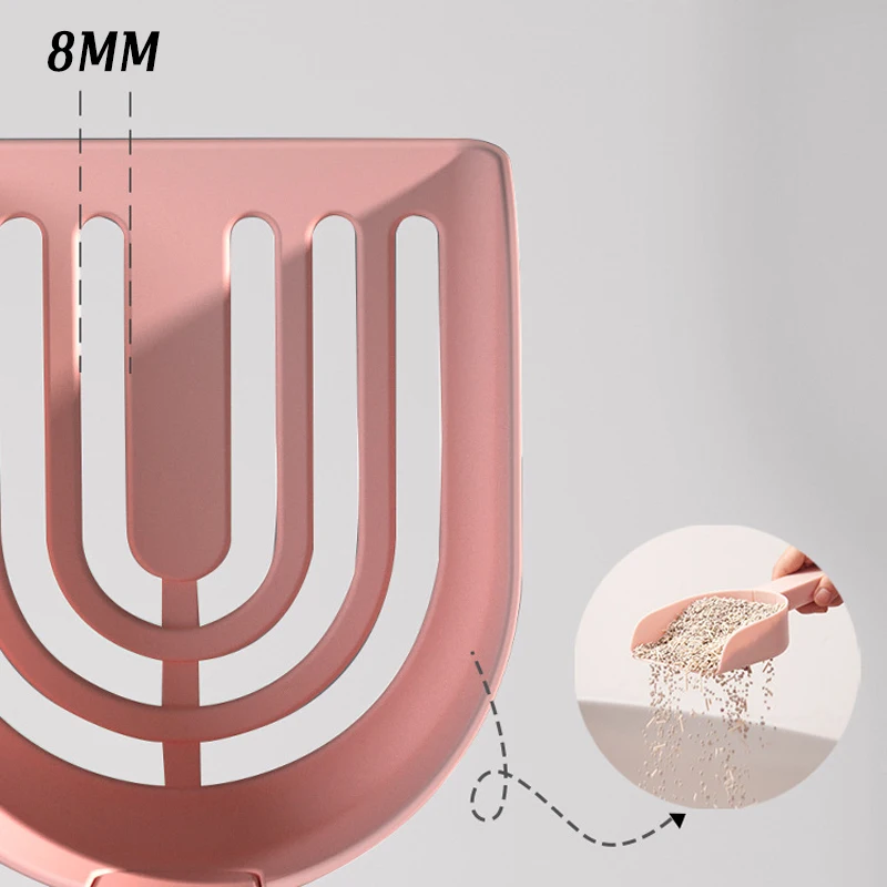 Cawayi Kennel-Pala de plástico para arena de gato, pala para recoger residuos de arena, herramienta de limpieza hueca, ligera, duradera y fácil de limpiar - imagen 2