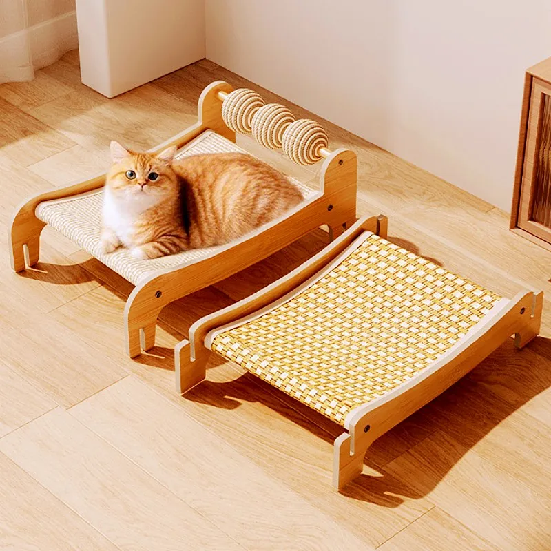 Rascador para gatos: torre doble con nido, sisal y protector de sofá - imagen 2