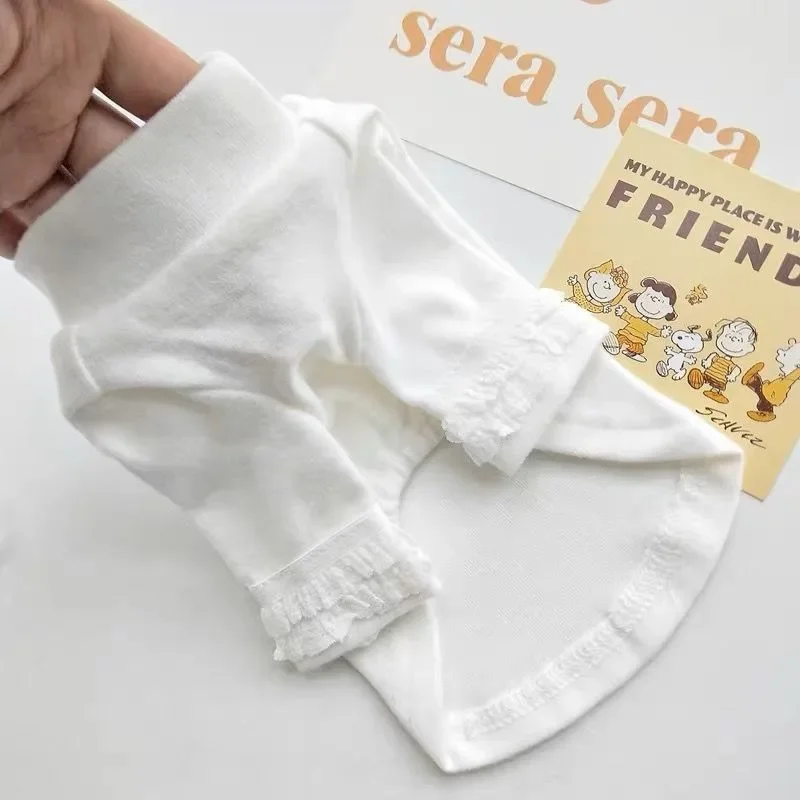 Camisa blanca para cachorros, ropa de invierno para perros y mascotas, chaleco para gatos de Color sólido Bichon, Jersey suave de peluche, ropa para perros de dos patas - imagen 4