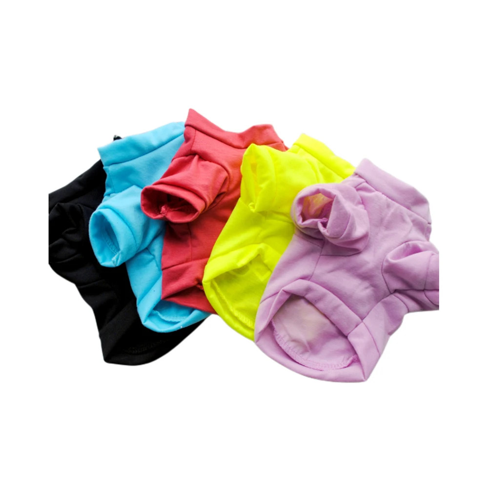 Camiseta de algodón transpirable para perros pequeños, ropa de verano para mascotas, suave, informal, con estampado de gato y cachorro - imagen 5