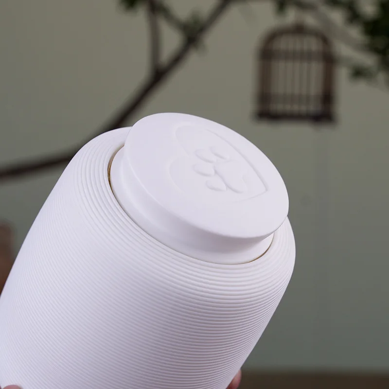 Frascos de cerámica sellados, recipiente de urna para mascotas a prueba de humedad, caja de almacenamiento de cenizas, ataúd, recuerdos, funerario, Mini urna decorativa, productos para mascotas