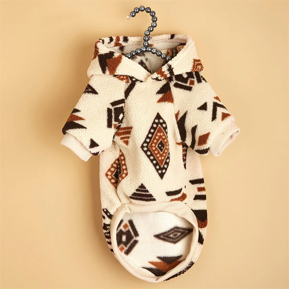 Ropa para perros, Sudadera con capucha para mascotas, suéteres cálidos de felpa para gatos, cachorros, perros pequeños, Sudadera con capucha suave de alta calidad, suministros de ropa para mascotas - imagen 4