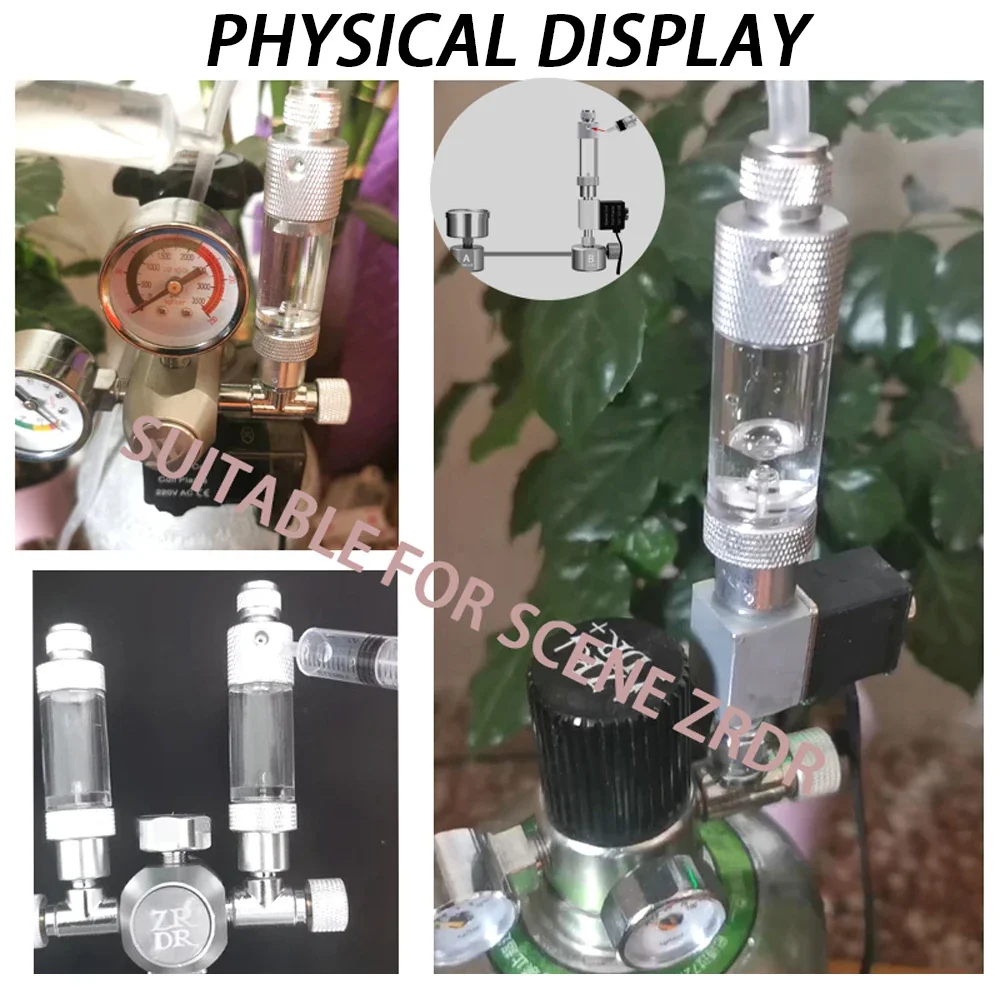 Regulador burbujas CO2 para acuario – Medidor precisión flujo - imagen 5